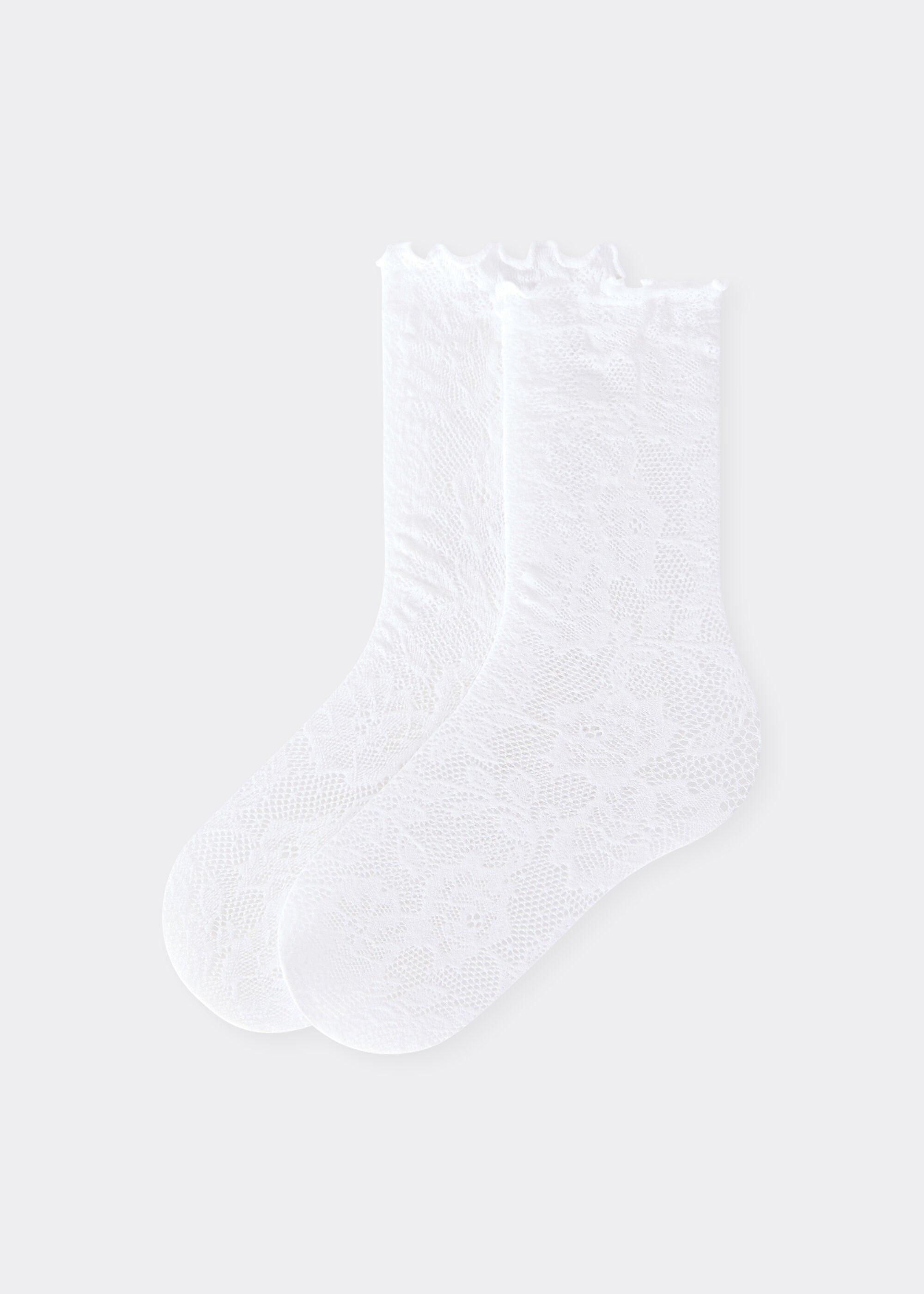 Chaussettes à fleurs sans élastique