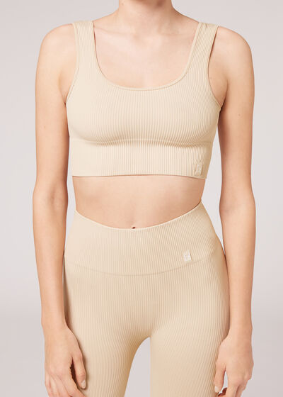 Seamless Ribbed Sport Top