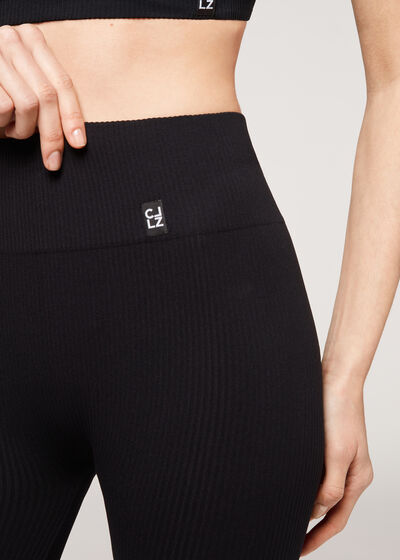 Nahtlose Sport-Radlerleggings