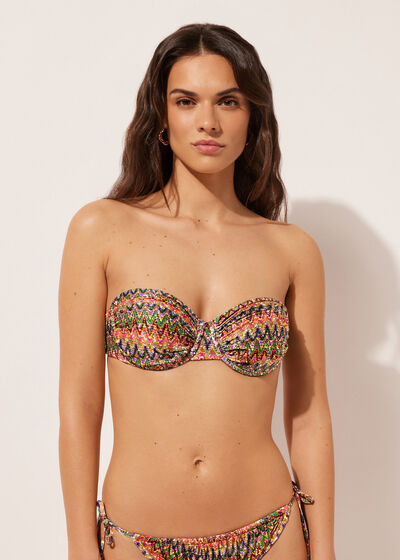 Bandeau-Bikinioberteil Bright Optical