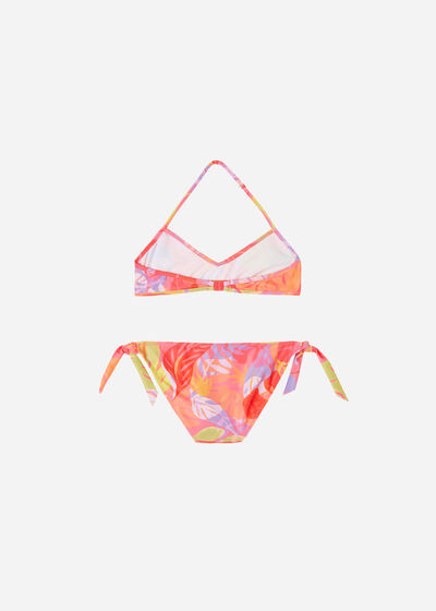 Girls' Two Piece Swimsuit Tropical Pop