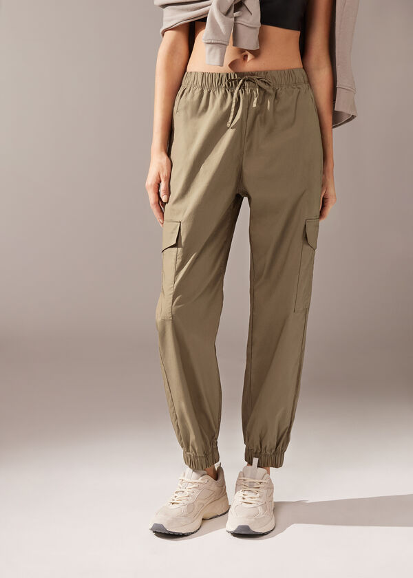 Pantalon cargo avec cordon de serrage