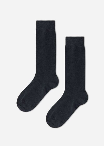 Detské Dlhé Priedušné Bavlnené Ponožky