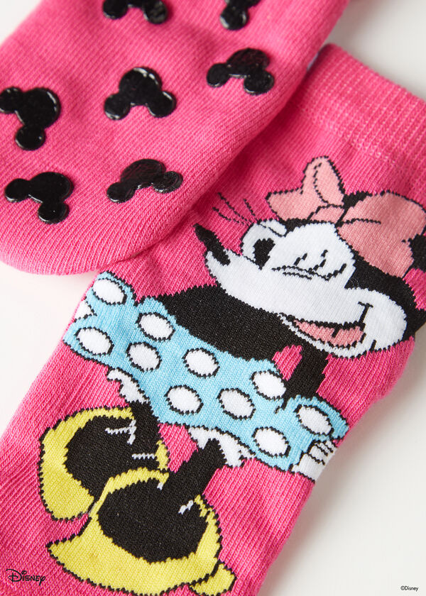 Chaussettes antidérapantes Minnie Disney pour enfants