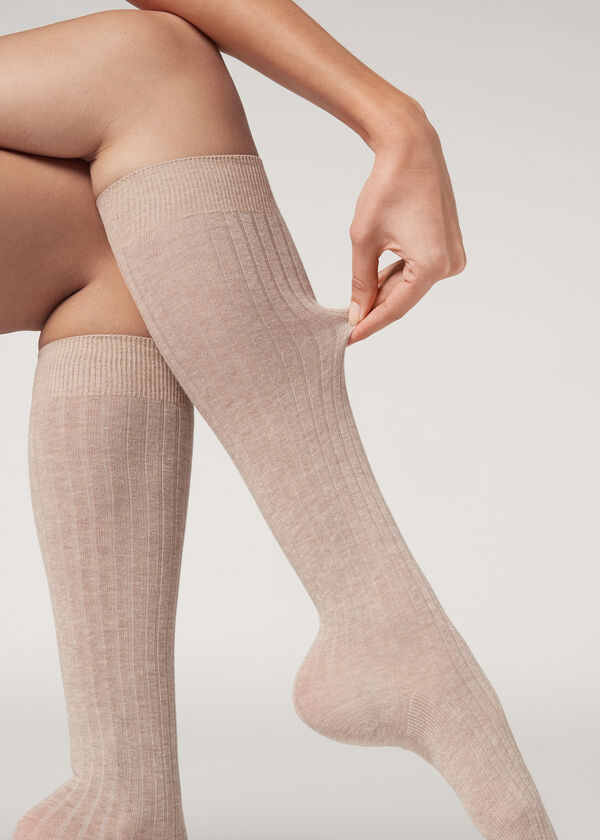 Calcetines Canalé con Cashmere de Mujer Calzedonia
