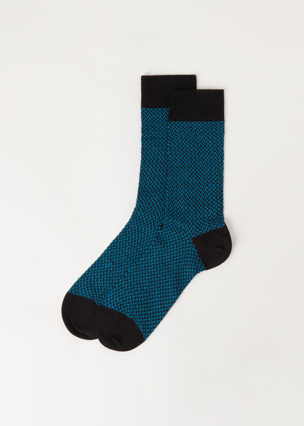 Шкарпетки Чоловічі з Візерунком «Ялинка»