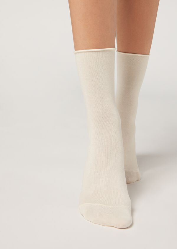 Non-Elastic Cotton Ankle Socks