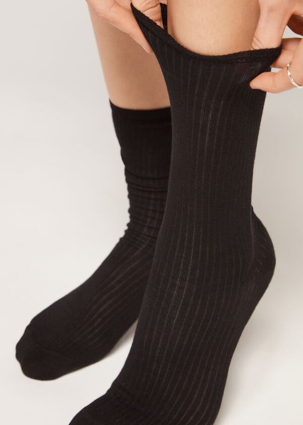 Ribbed Short Socks