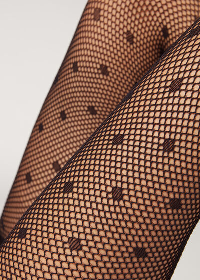Dotted Fishnet Eco Tights