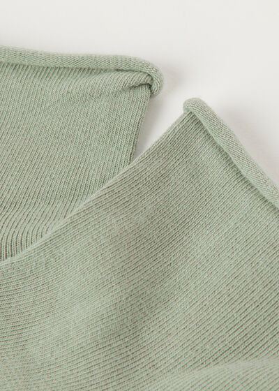 Kurze Baumwollsocken ohne Rand