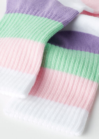 Dječje prugaste kratke čarape
