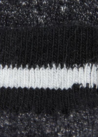 Long Ribbed Wool Socks