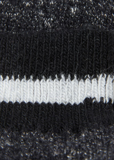 Ribbed Wool Long Socks