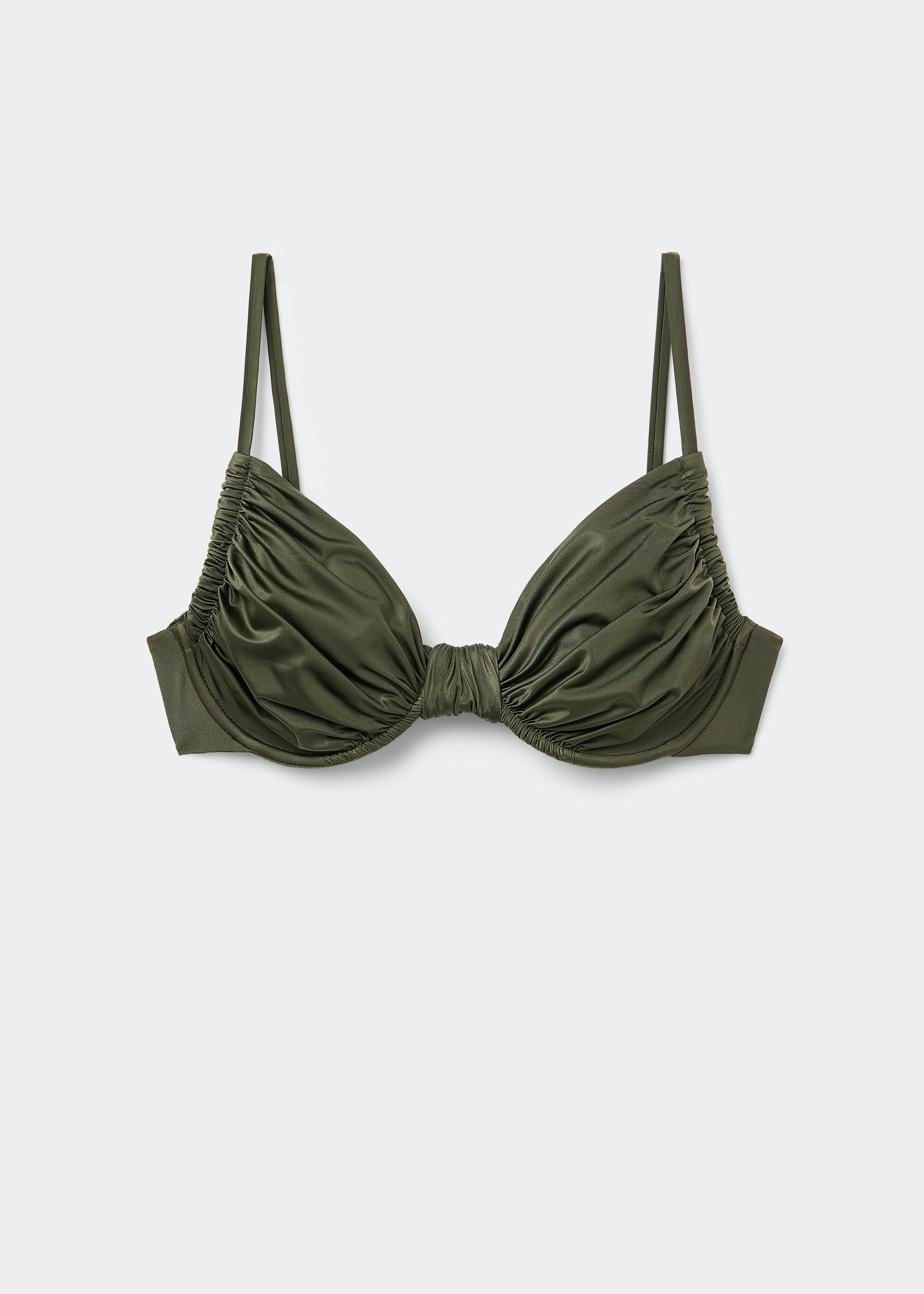 Balconette-Bikinioberteil Shiny Satin