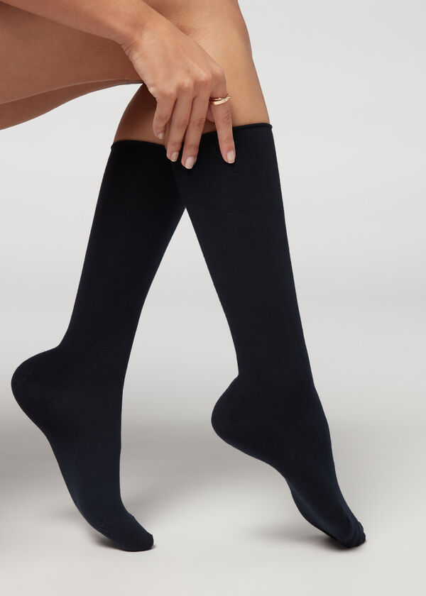 Mid-Calf Socks with Cashmere