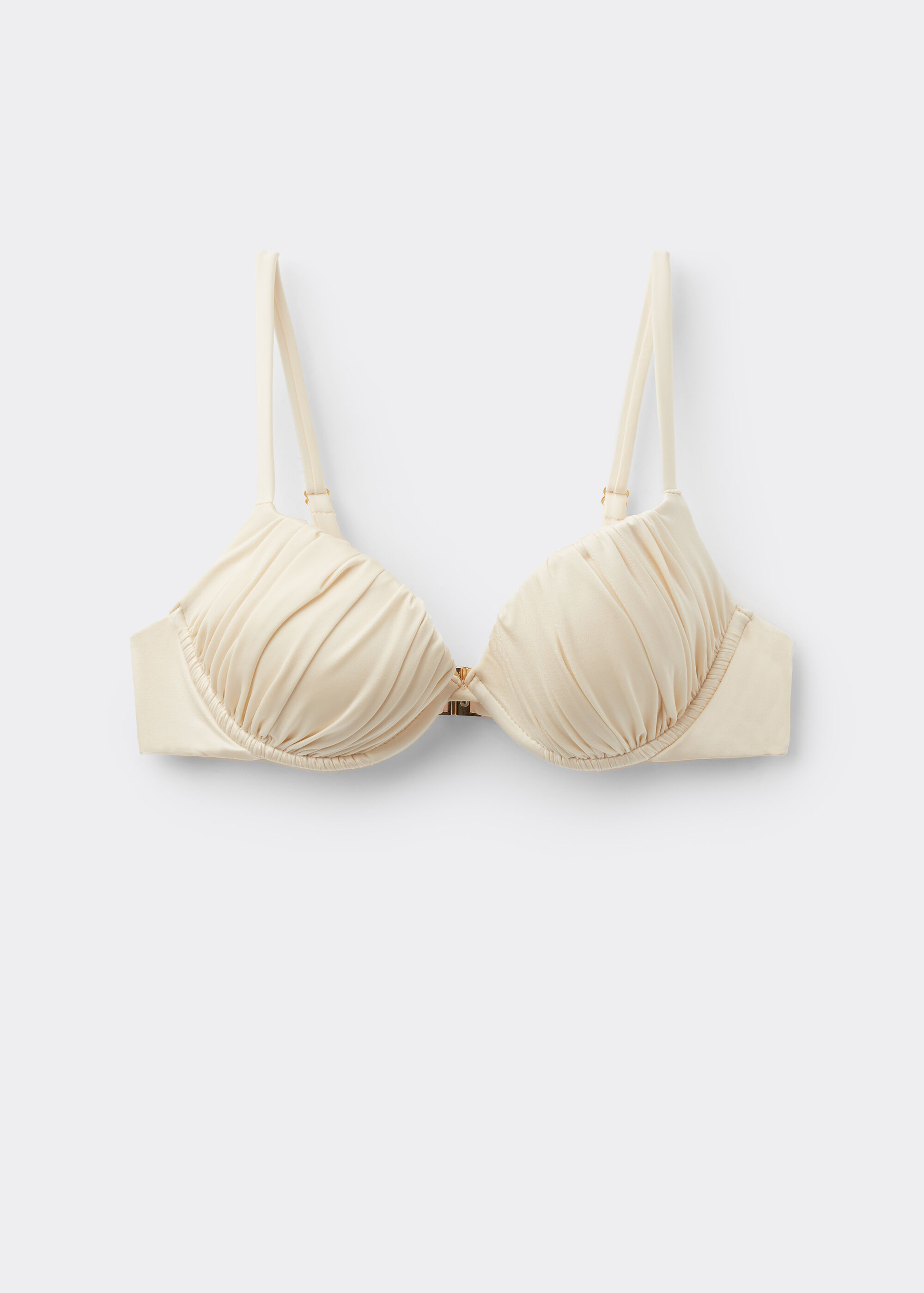 Push-up-Bikinioberteil Shiny Satin