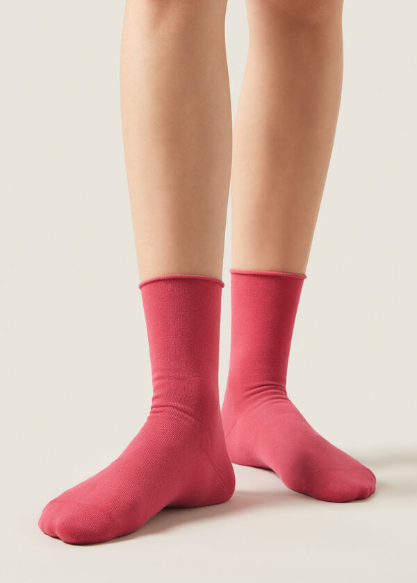Non-Elastic Cotton Ankle Socks