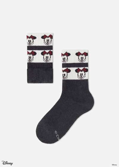 Kids’ Minnie Disney Pattern Short Socks