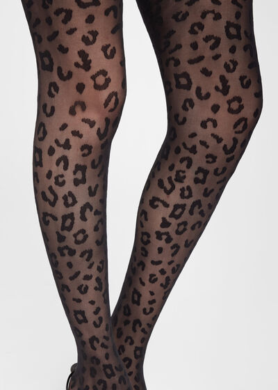 Animal Pattern 30 Denier Sheer Tights