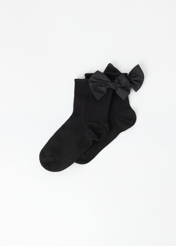 Kids’ Short Socks with Bow
