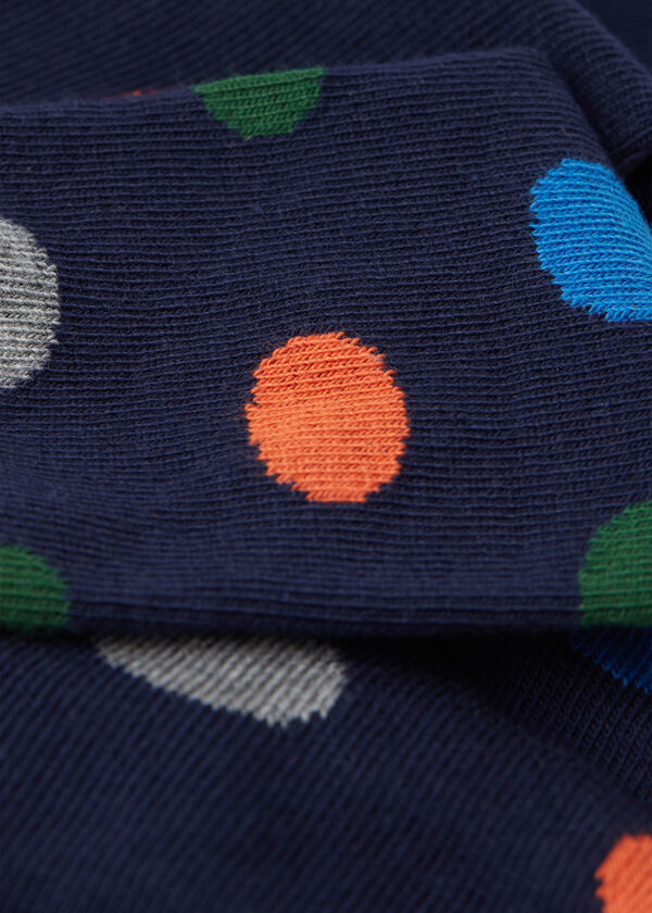 Kurze Socken mit Punktemuster für Kinder