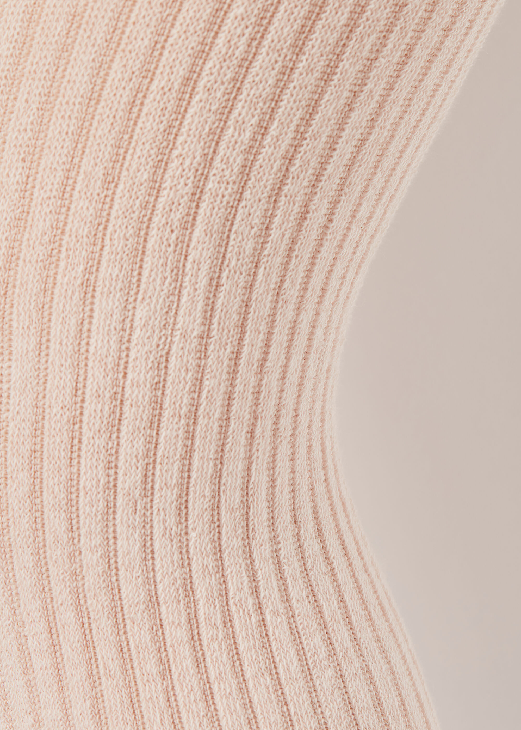 Girls’ Ribbed Cotton Tights with Bow