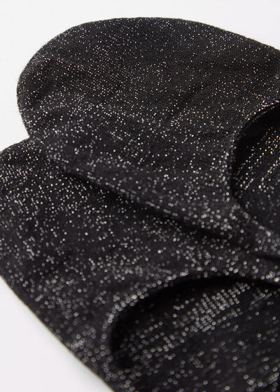 Chaussettes Invisibles en Coton à Paillettes