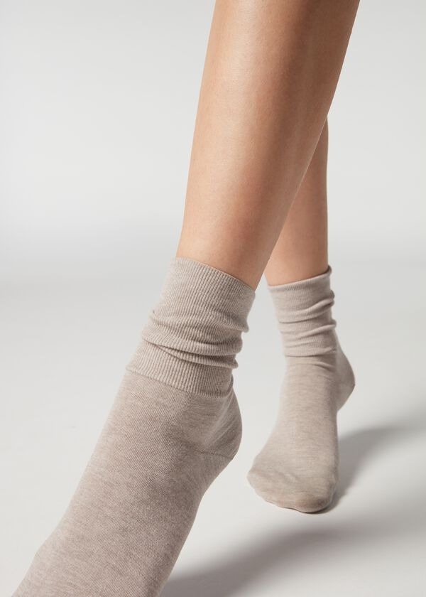 Короткі шкарпетки з бавовни з кашеміром