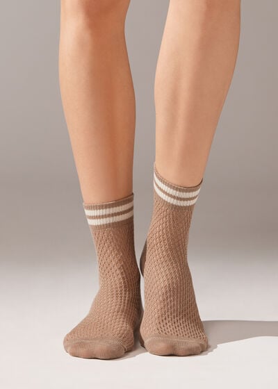Kratke čarape s rupičastim uzorkom
