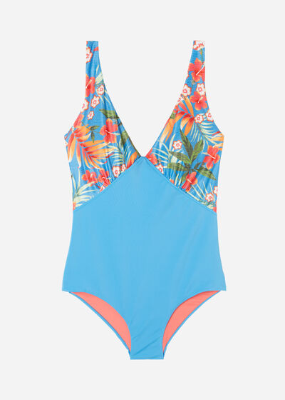 Padded One-Piece Shaping-Effect Swimsuit Maui