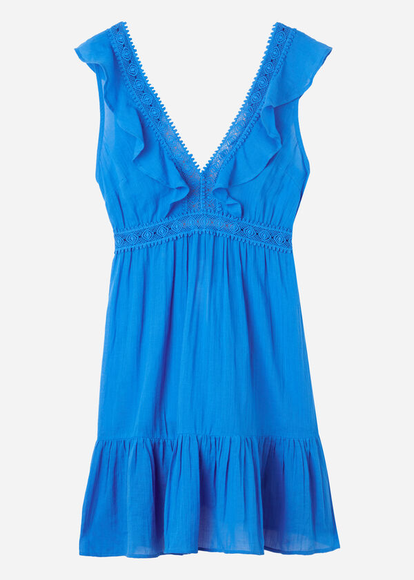 Ruffle Passementerie Short Dress