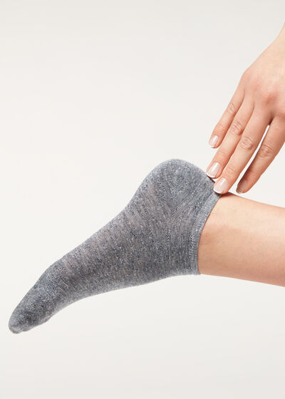 Unisex členkové ponožky z ľanu a viskózy