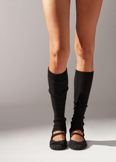 Geometric Pattern Leg Warmers