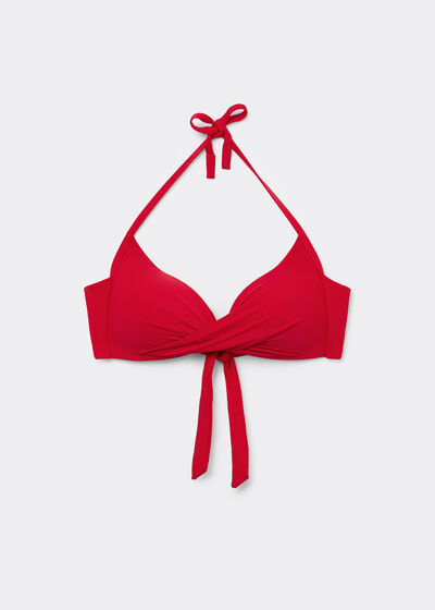 Haut de maillot triangle à rembourrage progressif avec croisement Indonesia