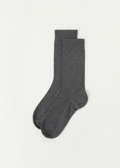 Pánske krátke vrúbkované ponožky