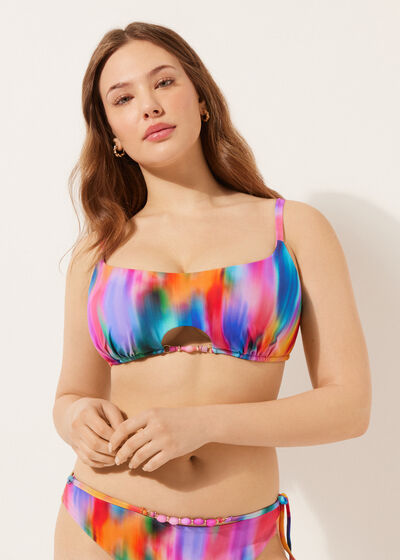 Tank Style Swimsuit Top Rainbow Shades