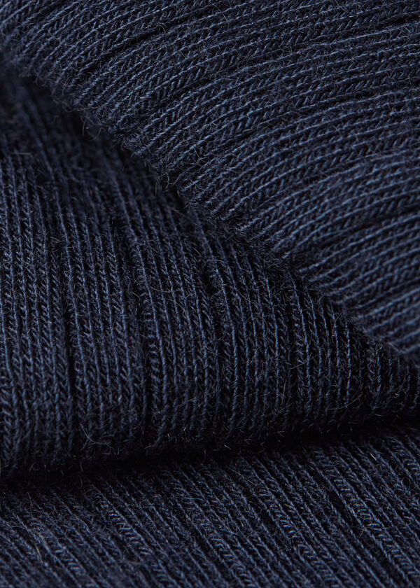 Ribbed Cashmere Long Socks