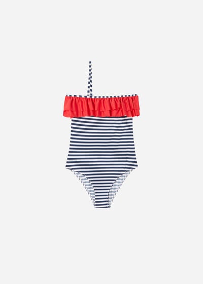 Badeanzug für Mädchen Sailor Stripes