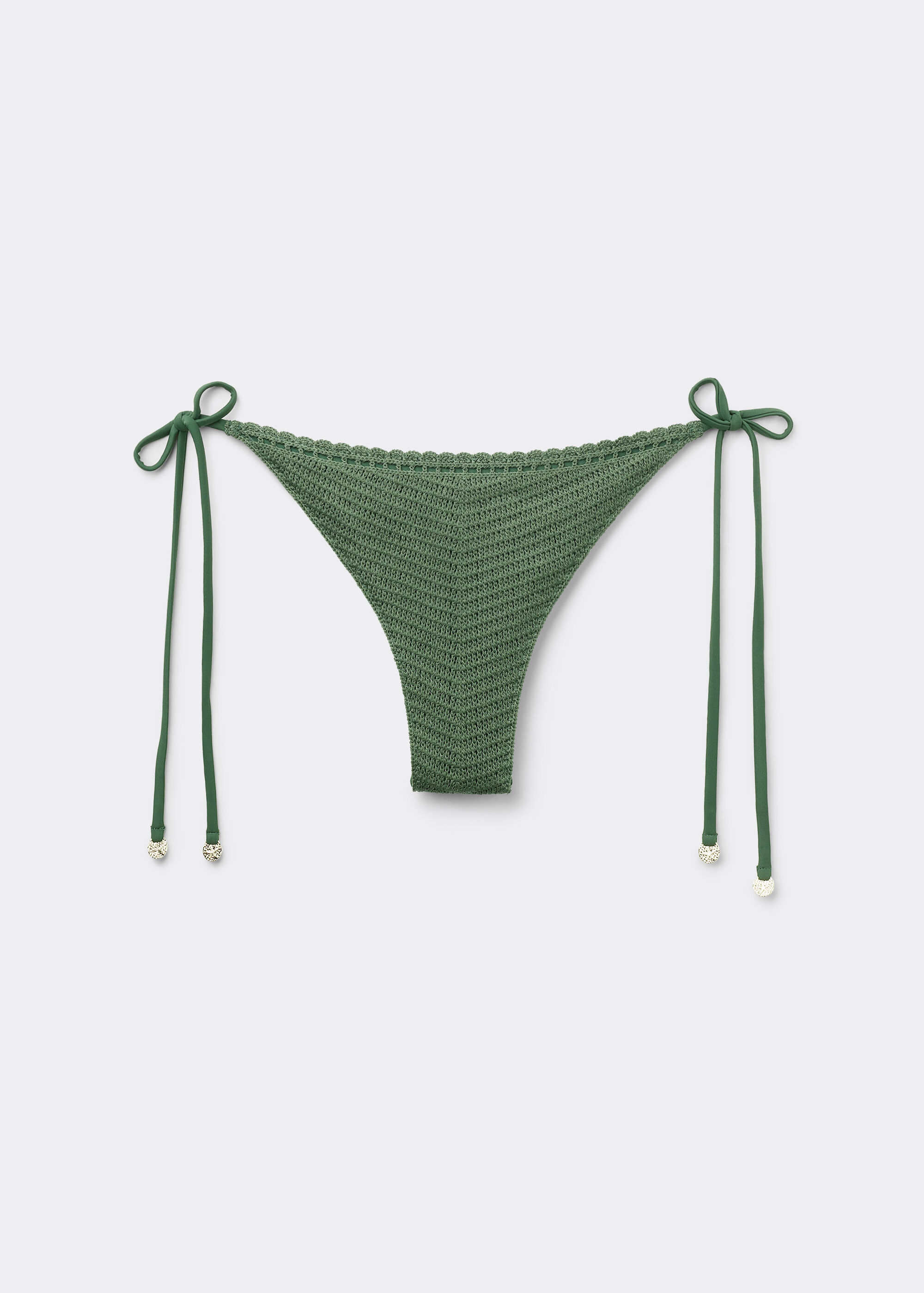 Bas de maillot brésilien à lanières Classic Crochet