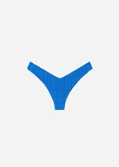 High-Cut Brazilian Swimsuit Bottom Mykonos