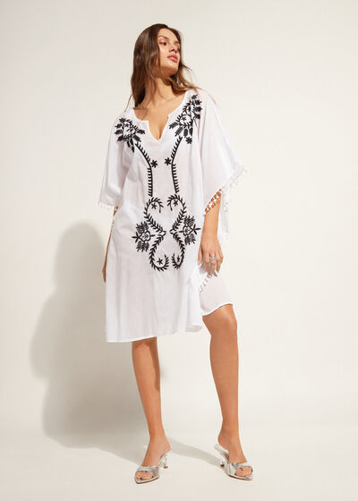 Kimono Caftan with Embroidery and Passementerie