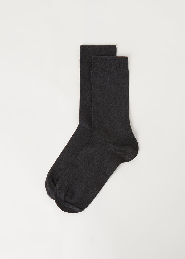 Muške kratke čarape od glatkog pamuka
