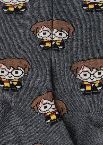 Krátké dětské ponožky s celoplošným vzorem Harryho Pottera