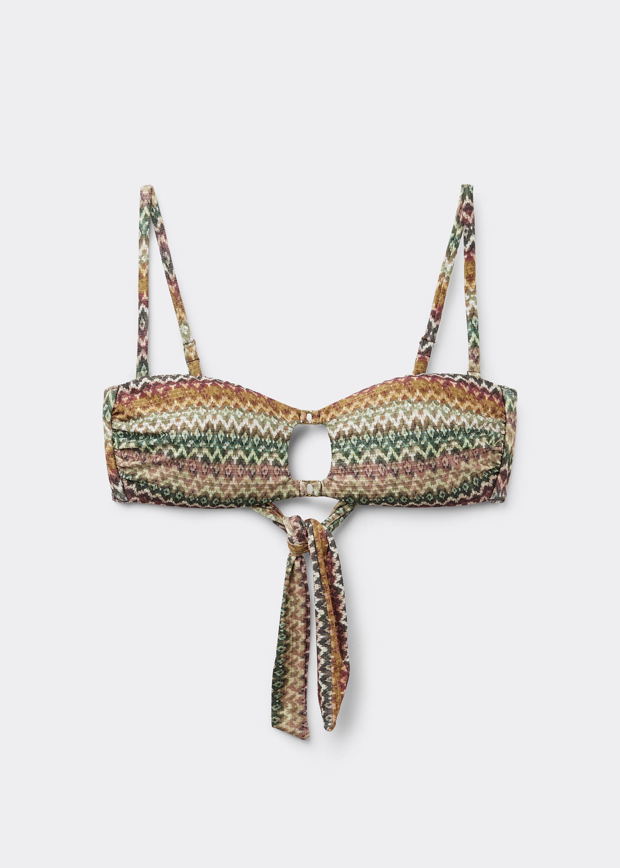 Bandeau Bikini Top Elegant Ethnic