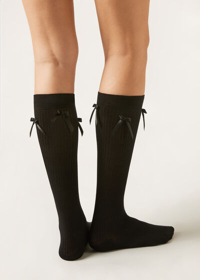 Long Socks with Bows