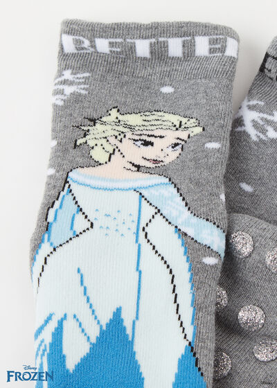 Protuklizne čarape za djevojčice, s motivima iz Snježnog kraljevstva