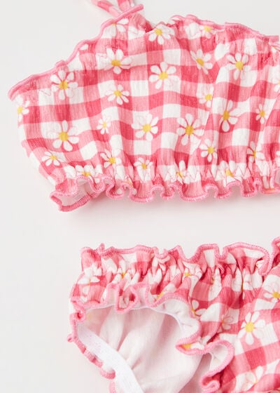 Girls' Two Piece Swimsuit Pic-nic Flowers