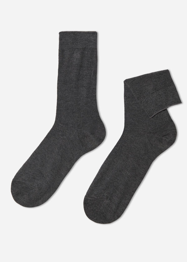 Kurze Herrensocken mit Cashmere