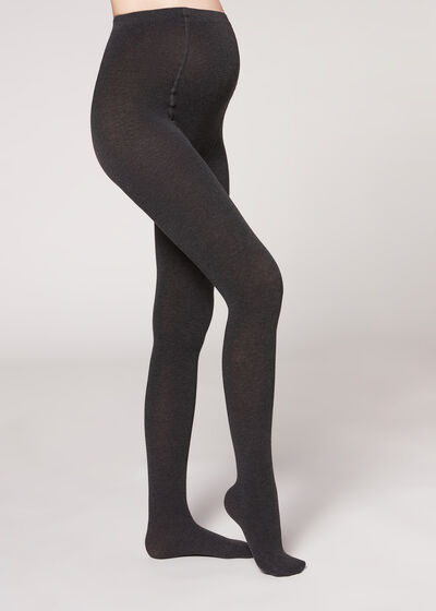 Cashmere Blend Opaque Maternity Tights