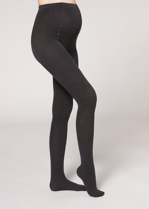 Maternity Opaque Tights with Cashmere